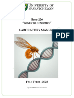 Biol 226 Lab Manual 2023 Fall