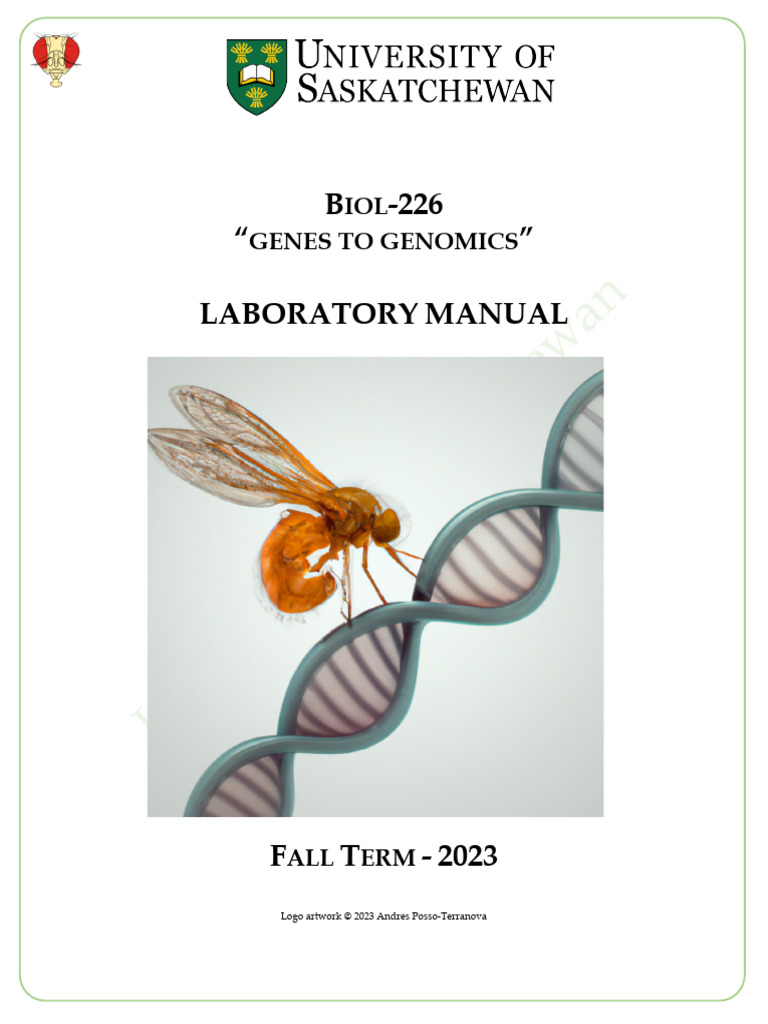 Biol 226 Lab Manual 2023 Fall PDF Dominance