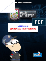 Missão Antecipada #13 PMPA - Legislação Institucional - Emerson Castro