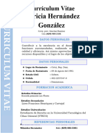 Curriculum de Patricia Hernández González