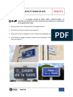 Lieux Et Noms de Rue Fiche 2 La Gare