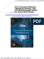 Test Bank For Consumer Behavior Building Marketing Strategy 14th Edition David Mothersbaugh Delbert Hawkins Susan Bardi Kleiser