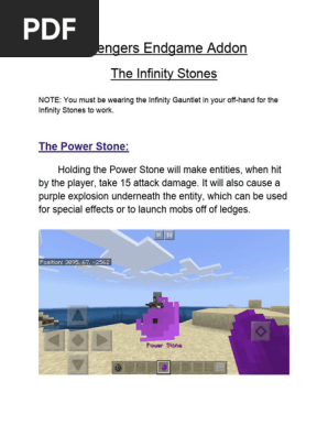 Avengers Endgame Addon_ Infinity Stones
