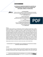 O Estágio de Desenvolvimento Da Gestão Do Conhecimento Nos Institutos Federais de Educação, Ciência E Tecnologia