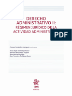 Manual de Derecho Administrativo II Régimen Jurídico de La Actividad