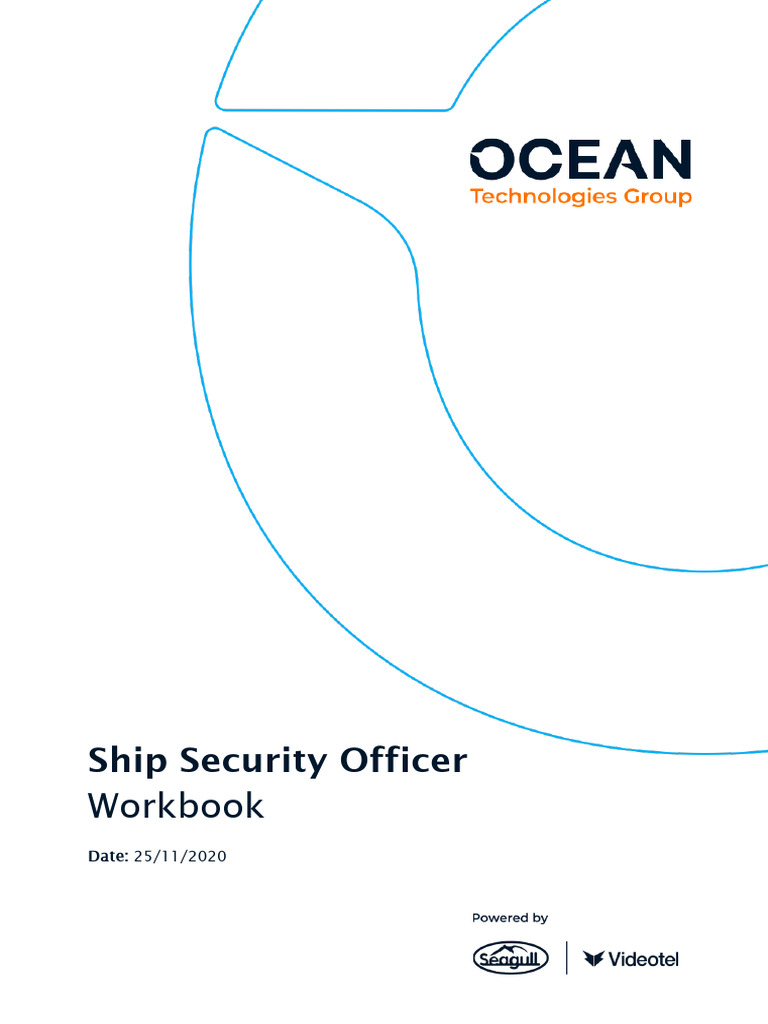 Ship Security Officer (Seagull) Workbook | PDF | Water Transport