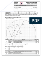 Grille Et Corrige Du Devoir Commun de Maths N°1 Niveau Tle D - 2023-2024