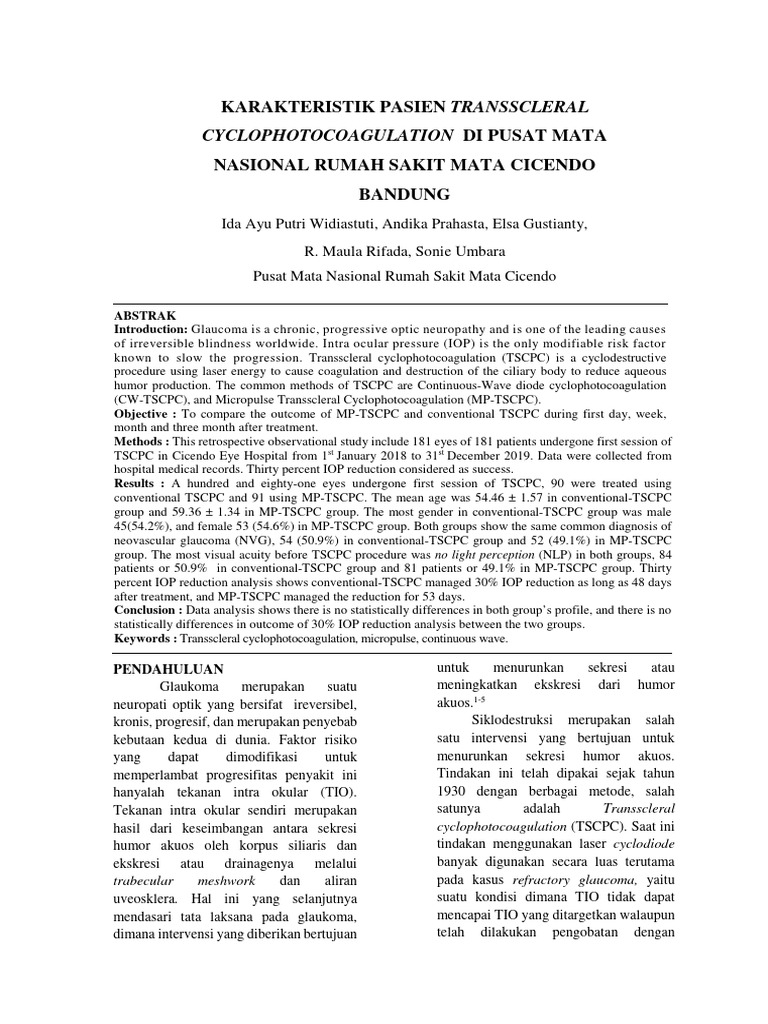 Tscpc Pdf Ophthalmology Human Eye