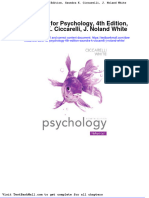 Test Bank For Psychology 4th Edition Saundra K Ciccarelli J Noland White