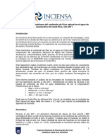 Informe Monitoreo Fluor en Agua 2011