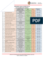 AGOSTO Horario de Entrevista Docentes