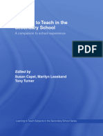 Learning To Teach in The Secondary School - A Companion To School Experience, 4th Edition