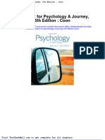 Test Bank For Psychology A Journey 5th Edition Coon