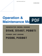 Doosan D1146, D1146T, P086T1, PU086, PU086T Installation Operation & Maintenance