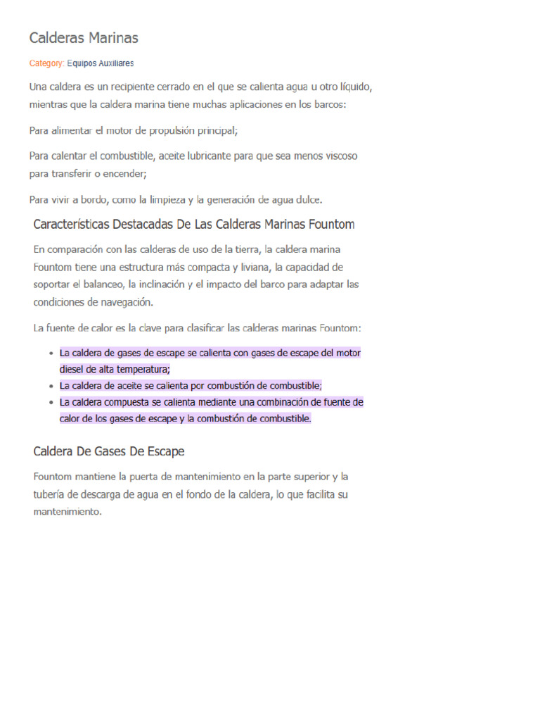 Cómo Funcionan Las Calderas Industriales | PDF | Chimenea | Combustibles