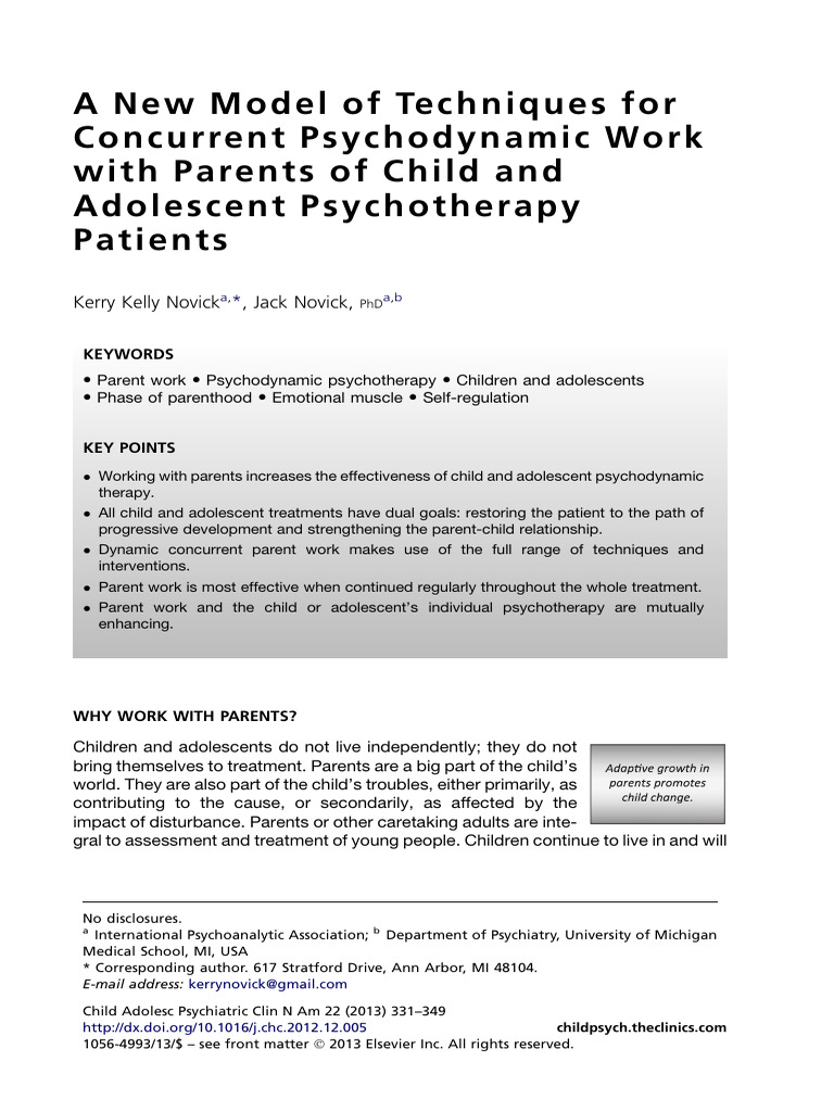 Techniques for Parent Work in Therapy | PDF | Psychotherapy | Therapy