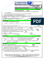 Devoir N°2 Maths Semestre 2 5eme 2020 2021