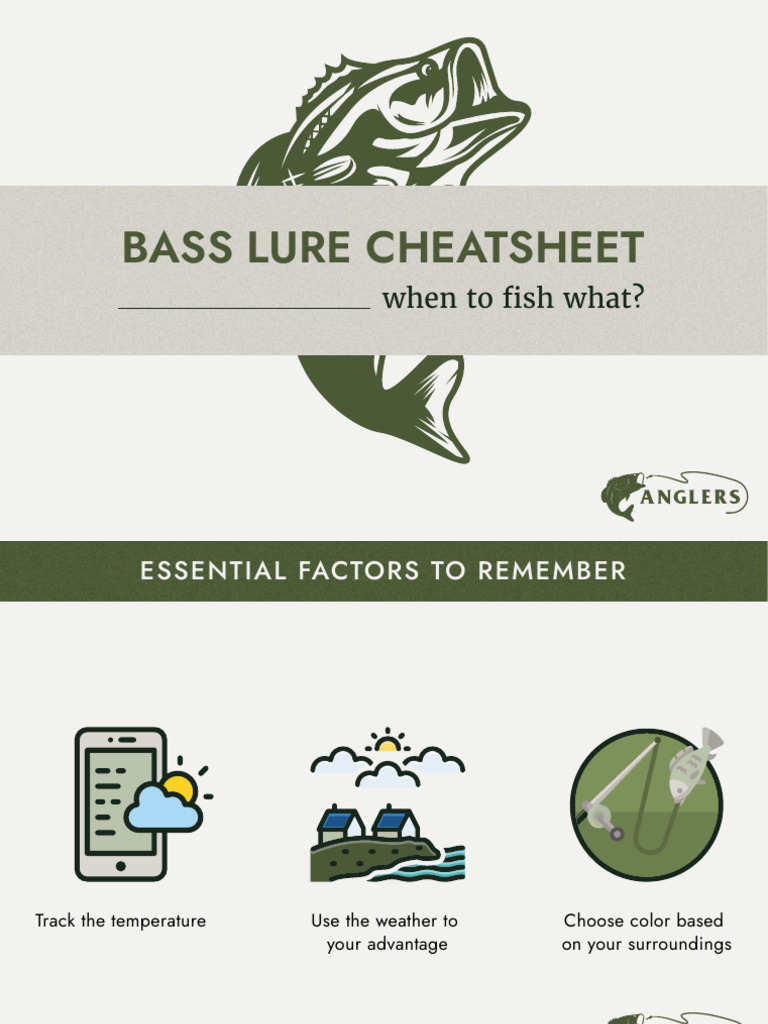 bass fishing lure faqs Bass Fishing Lure Selection Guide | PDF | Angling