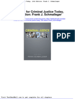 Test Bank For Criminal Justice Today 12th Edition Frank J Schmalleger
