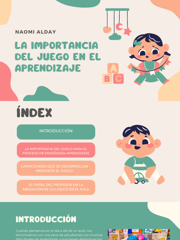 La Importancia Del Juego en El Aprendizaje | PDF | Aprendizaje | Las ...