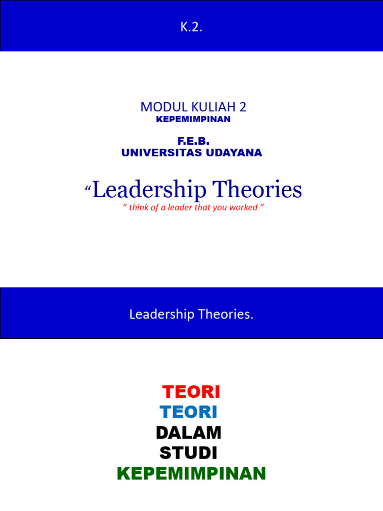 Structural Leadership Theory