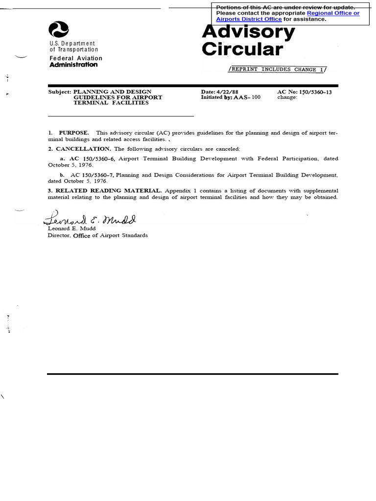 Httpswww faa govdocumentlibrarymediaadvisory circular150 5360 13 pdf