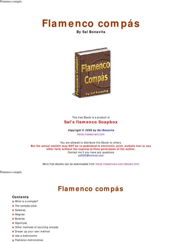 Flamenco Metronomo Flamenco Compas Pdf Rhythm Musical Notation