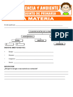 La Materia para Quinto de Primaria