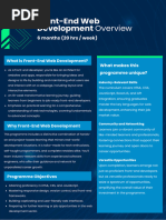 Front End Web Development Course Overview 1