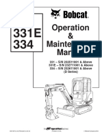 Bobcat 334 Operator Manual