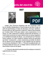 1887 - Descubrimiento Del Electrón