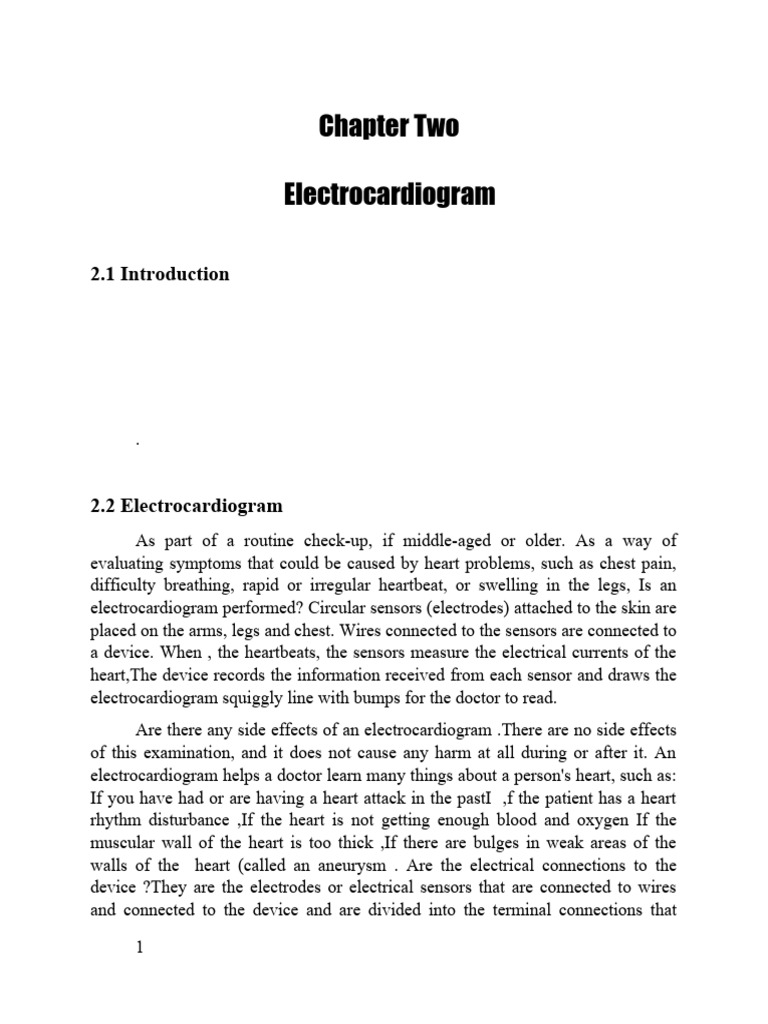 Ecg Chapter Two Pdf Electrocardiography Heart