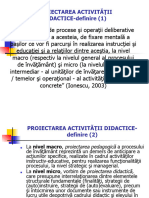 TMIN8 - Proiectarea didactică