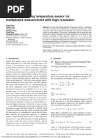 Fiber Bragg Grating Temperature Sensor For Multiplexed Measurement With High Resolution