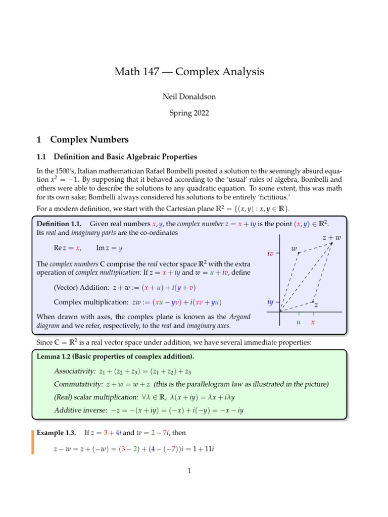 1complex root for algebra pdf complex number square root