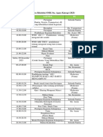 Rundown - Rekoleksi - OMK STA AGNES