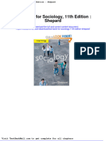 Test Bank For Sociology 11th Edition Shepard