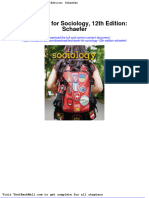 Test Bank For Sociology 12th Edition Schaefer