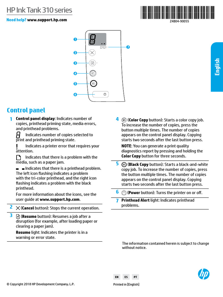 Control Panel: Need Help? | PDF | Printer (Computing) | Legal Liability