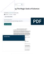 Making & Using The Magic Seals of Solomon - PDF - Metals - Names of God in Judaism