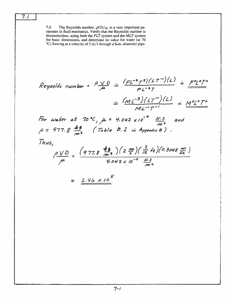 Munson Fundamentals of Fluid Mechanics 5th Chap7 | PDF