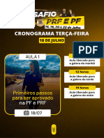 Cronograma - Desafio PRF e PF
