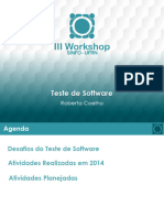 002 TesteDeSoftware WorkshopSINFO2014