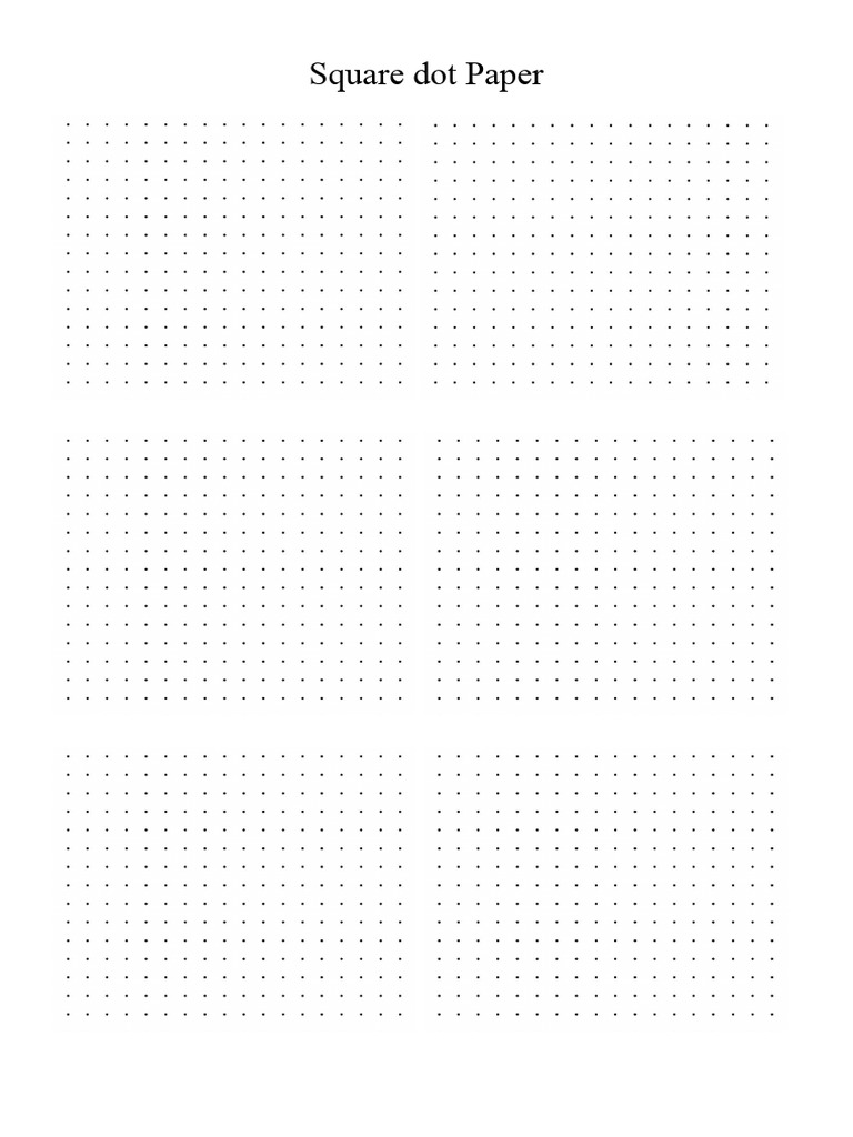 Square Dot Paper | PDF