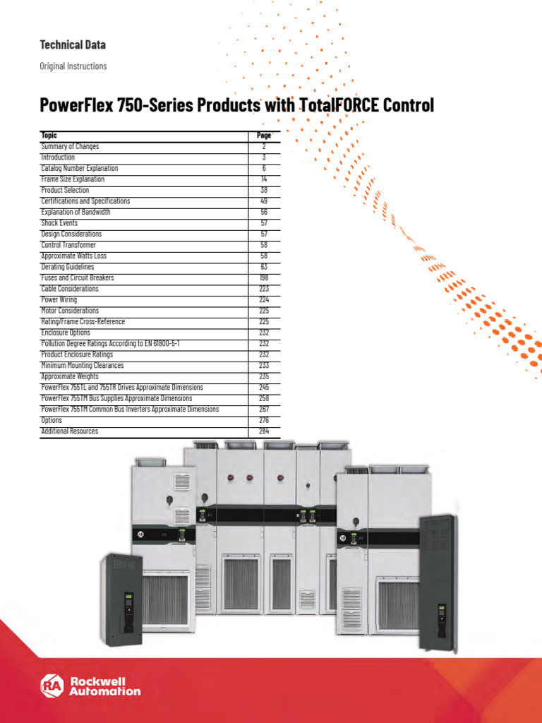 PowerFlex 750 Series Total Force - Technical Data - En-P | Download ...