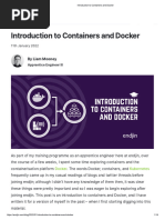 Introduction To Containers and Docker