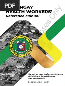 BHW Reference Manual and Playbook - Tagalog