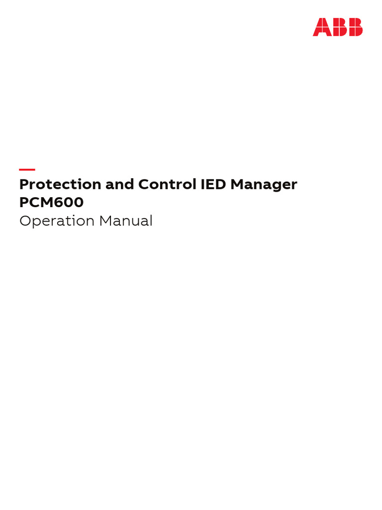 PCM600 Operation Manual - en | PDF | User (Computing) | Password
