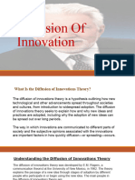 Diffusion of Innovation