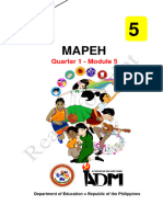 Mapeh: Quarter 1 - Module 5